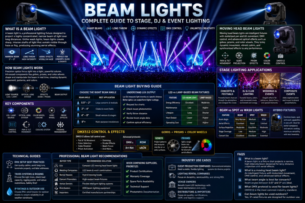Beam Light Complete Guide to Stage, DJ & Event Lighting