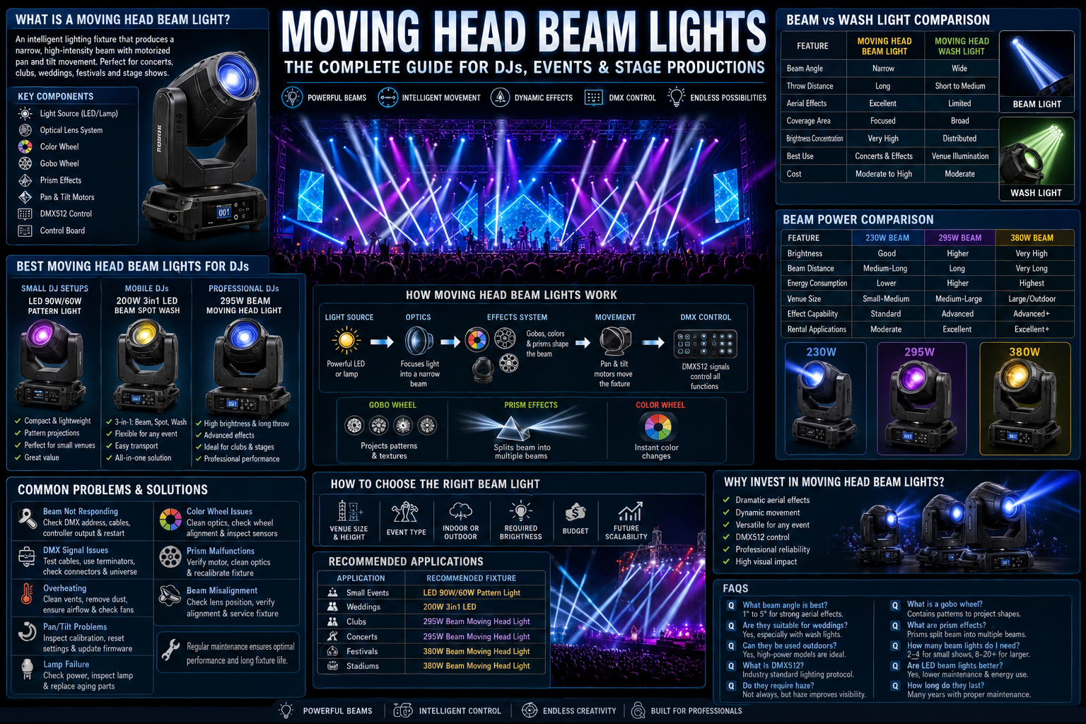 moving head beam light