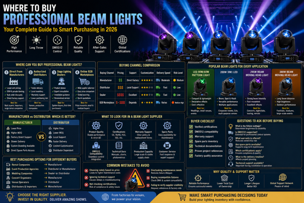 where to buy professional beam lights
