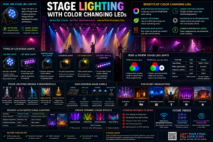 Stage Lighting with Color Changing LEDs