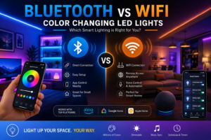 Bluetooth vs WiFi Color Changing LED Lights